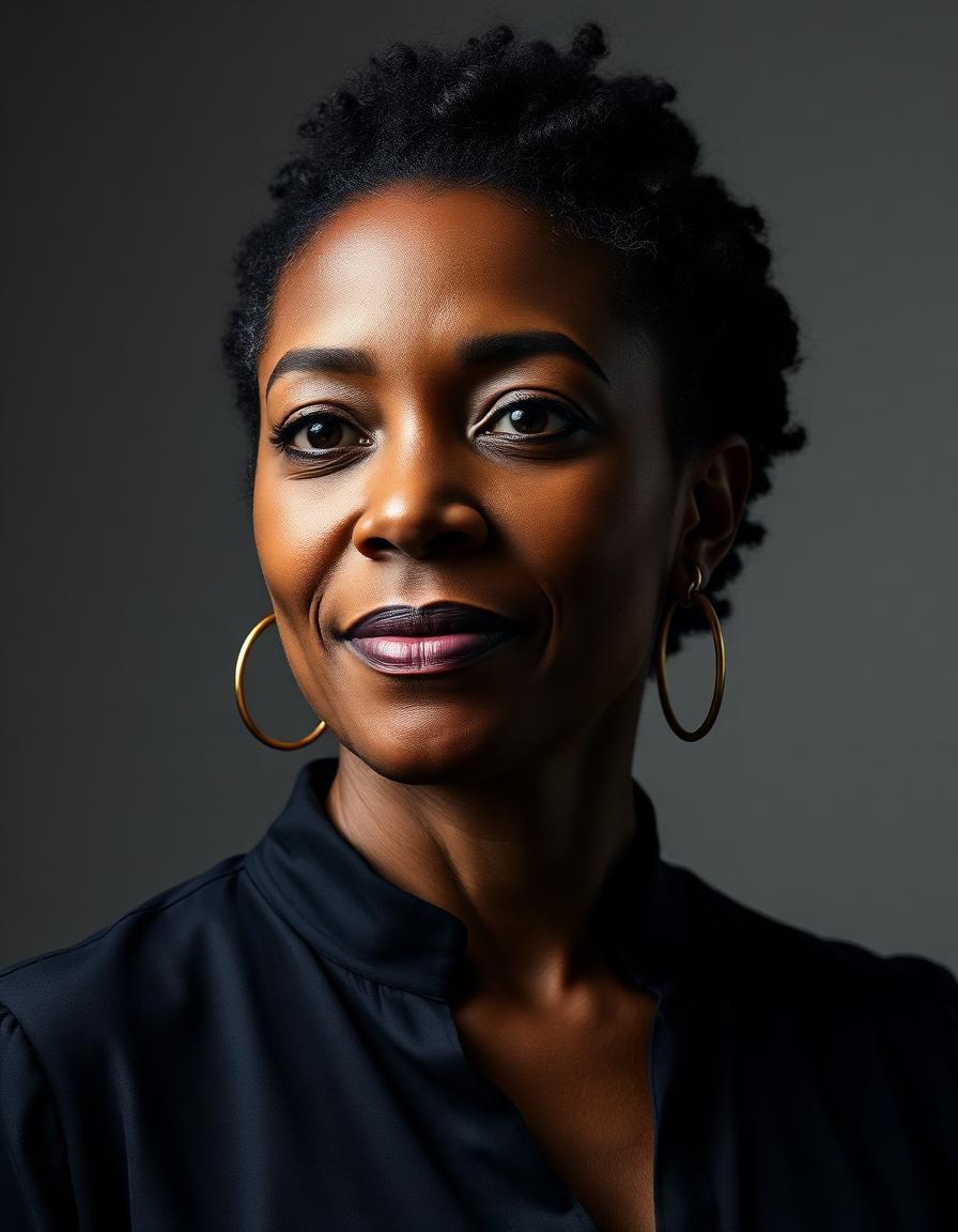 Porträtt av Naomi Asante